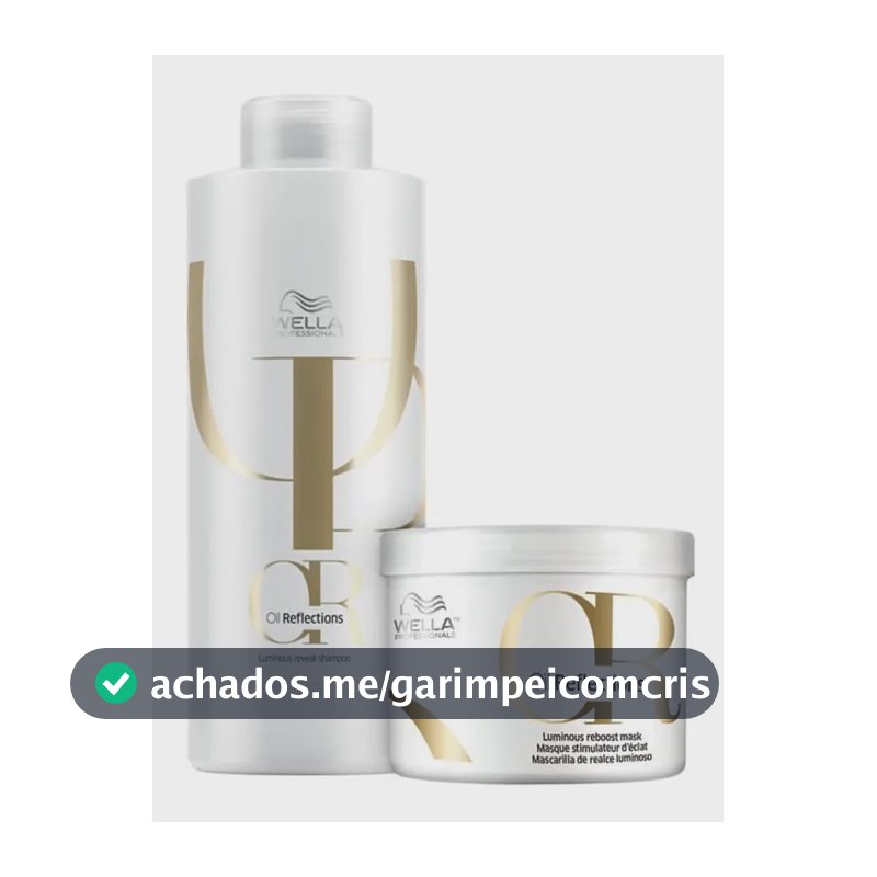 Wella Professionals Oil Reflections - Shampoo 1000ml + Máscara 500ml Kit