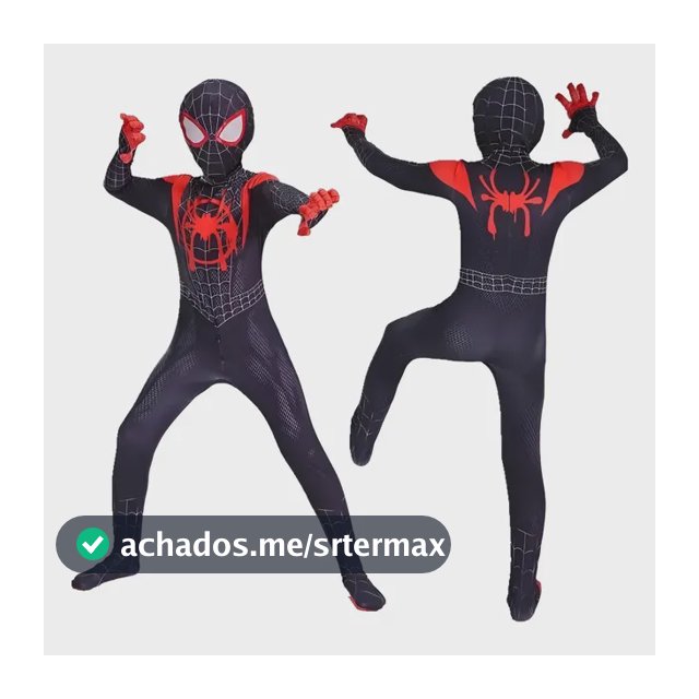 Fantasia Spiderman Longe De Casa Luxo Infantil