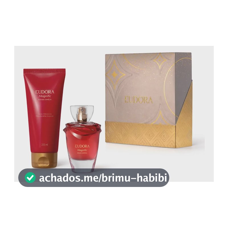 Kit Presente Magnific Rouge Camélia Eudora Original