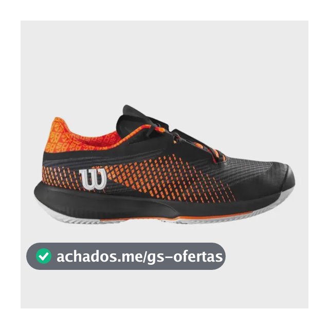 Tênis Wilson Kaos Swift 1.5 Clay Masculino Preto E Laranja