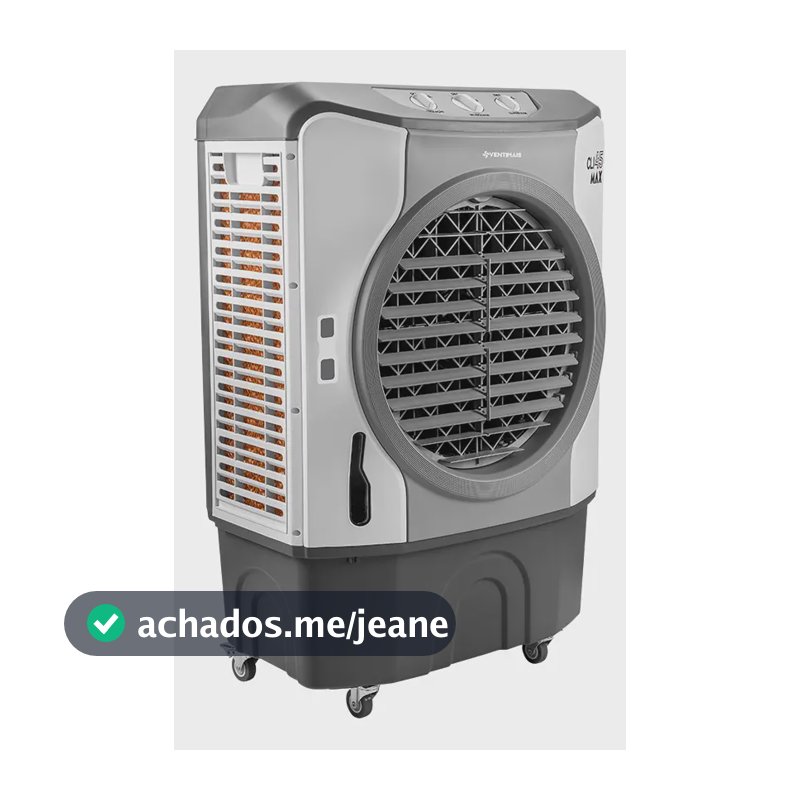 Climatizador Ar Industrial Evaporativo Turbo 45 Litros 210w Cor Branco - Cinza