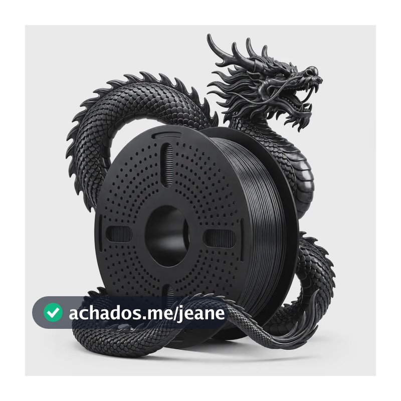 Filamento Impressora 3d Pla Silk Seda Print Pulse Cor: Preto