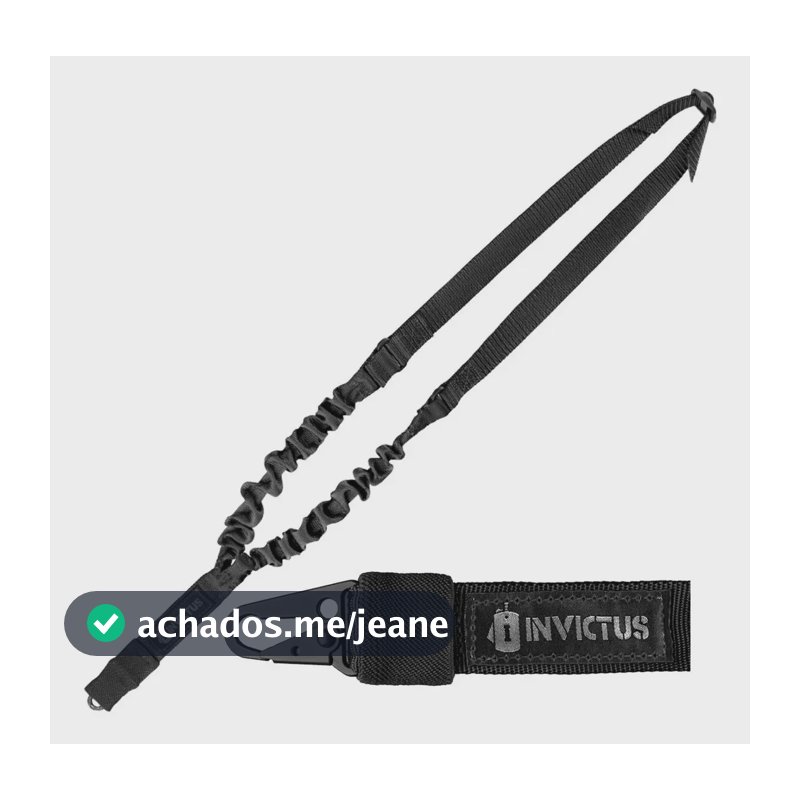 Bandoleira Tática 1 Ponta Strap Com Encaixe Colete Invictus Cor Preto