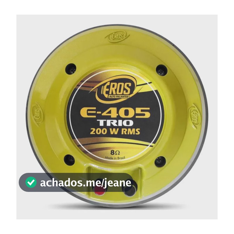 Driver Eros E-405 Trio 200w Rms 8 Ohms Diafragma Fenólico