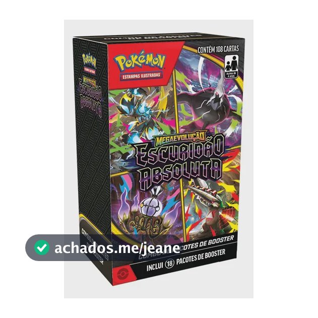 Combo De Booster Pokémon Escuridão Absoluta - 108 Cartas Português