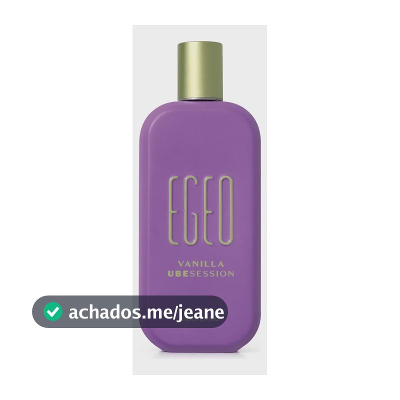 Egeo Vanilla Ubesession O Boticário Desodorante Colônia 90ml