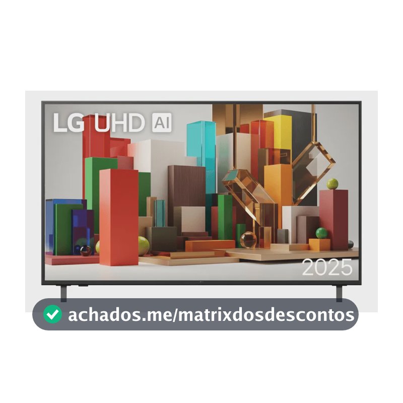Smart TV Profissional 4K 50" LG UHD 50AU801 Processador α7 AI Ger8 Super Upscaling Google Cast Alexa Integrado Controle AI Smart Magic WebOS 25