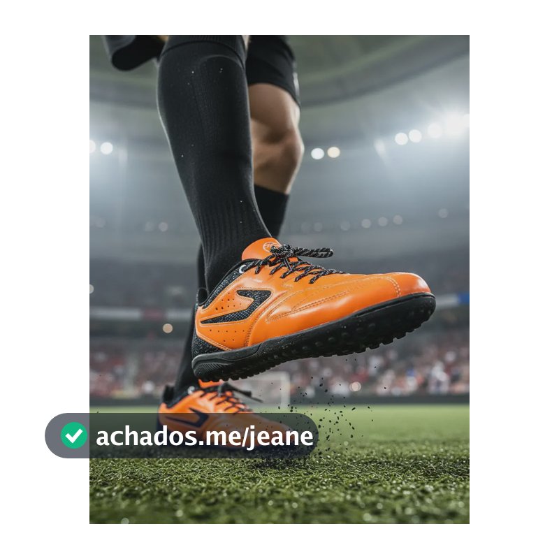 Chuteira Topper Capita 2 Ii Society Tt - Masculino Laranja/preto 41 Br