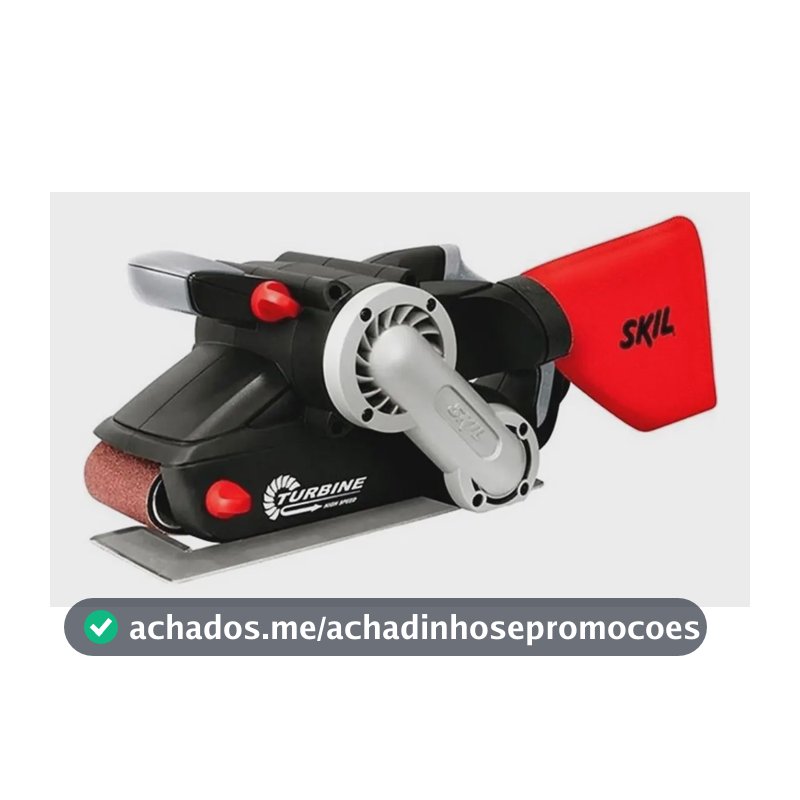 Lixadeira de banda Skil 7640 preta e vermelha 900W