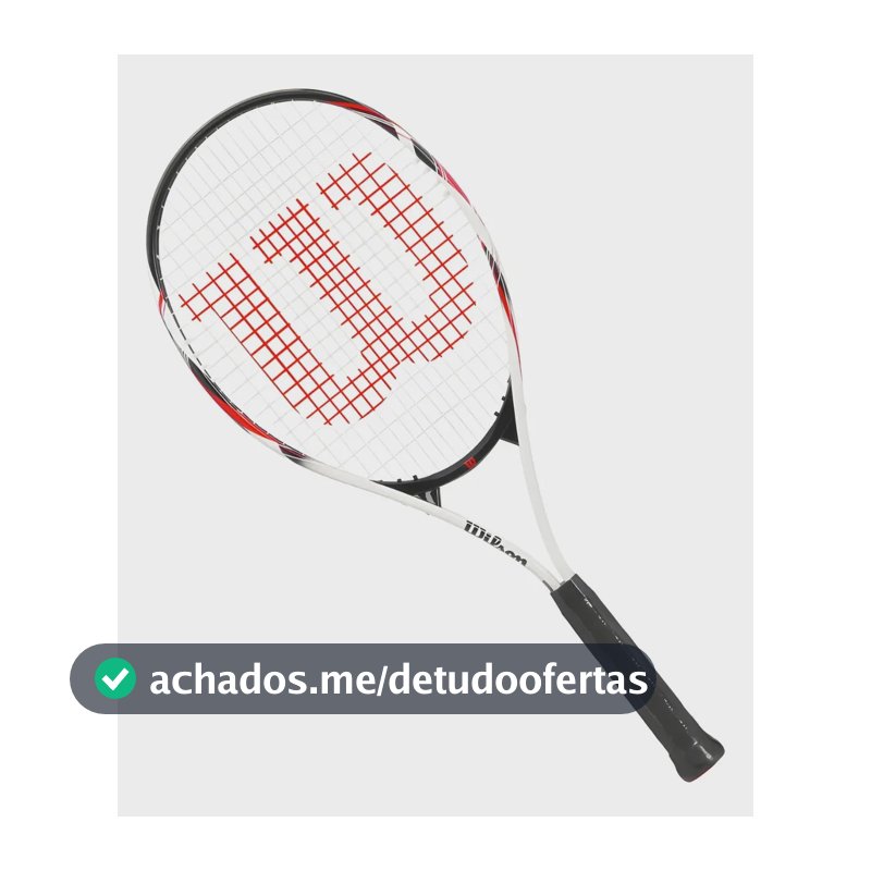 Raquete De Tênis Wilson Fusion XL Branco E Preto 3