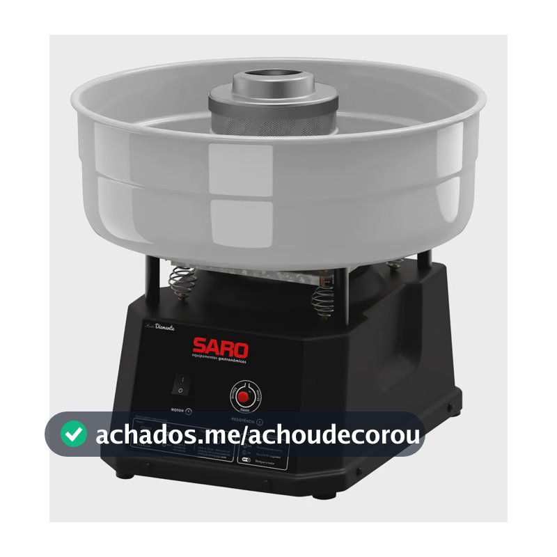 Maquina Algodão Doce Profissional Pratica Inox Bivolt Saro