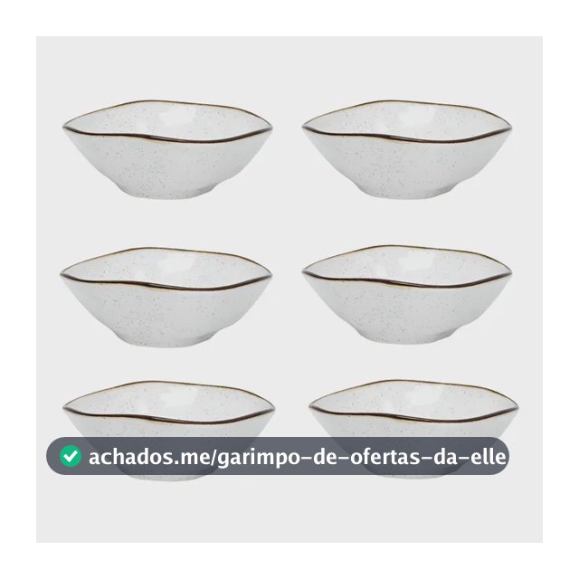 Jogo De 6 Tigelas 500ml Oxford Ryo Maresia