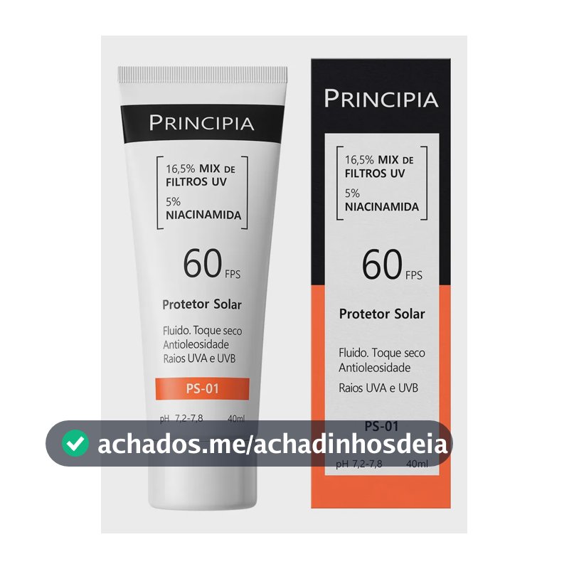 Principia PS-01 Protetor Solar Facial FPS 60 40 ml