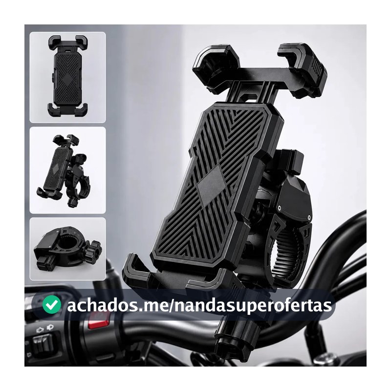 Suporte Celular Moto/bike 360° À Prova D'água C/ Trava