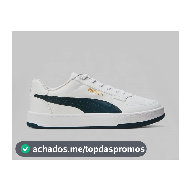 Tênis Masculino Caven 2.0 Bdp Puma Branco E Azul Escuro Liso 41 Br