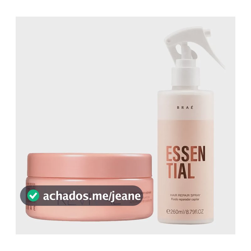 Kit Revival Máscara + Fluido Essential (2 Produtos) - Braé