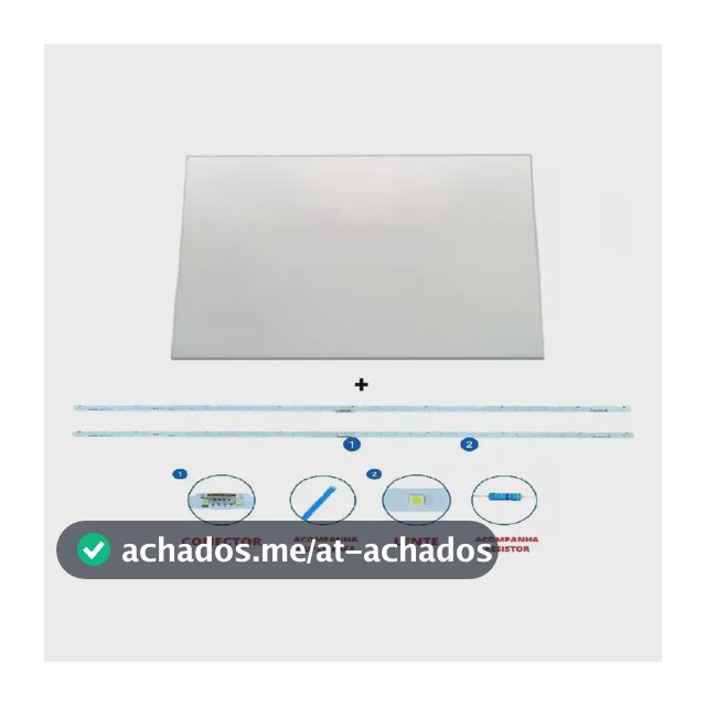 Acrílico Lgp Para Tv Un50au8000g Un50bu8000g + Kit Led Novo