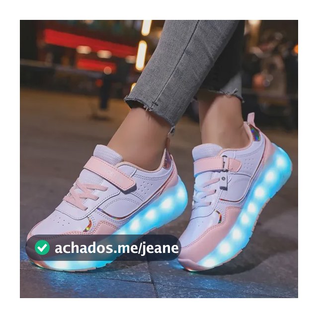 Tênis Infantil Com Rodinhas Retráteis E Luzes Led Rosa Digite Ou Selecione Um Valor 33 Eu