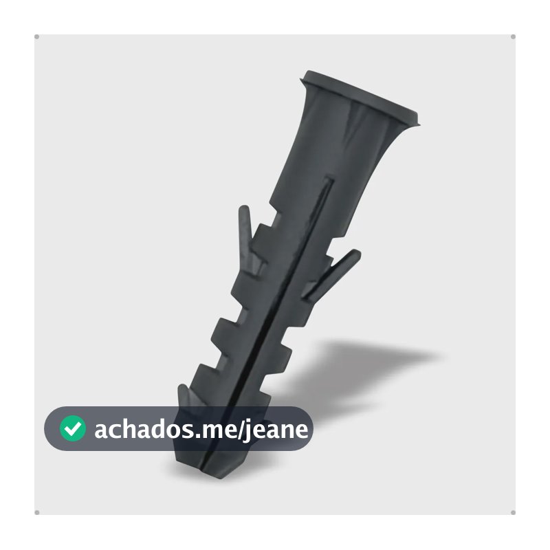 Bucha Ivplast 6mm C/ Aba Anel Sem Parafuso Pacote 1000 Peças