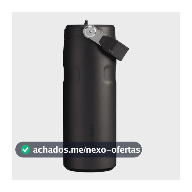 Garrafa Térmica Stanley Aerolight Flip Straw Black 473ml