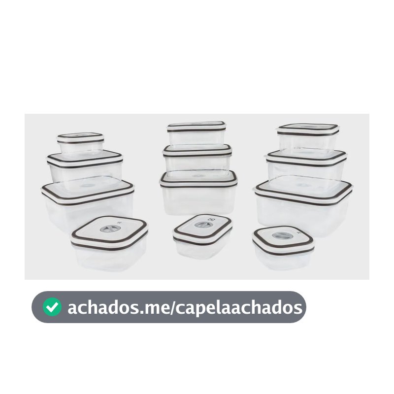 Jogo De Potes De Plástico Herméticos Electrolux Cinza