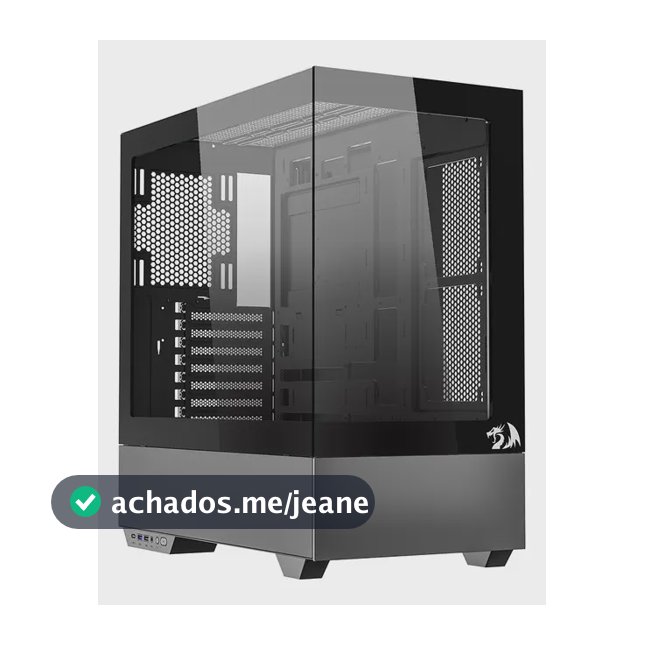Gabinete Gamer Redragon Reflect Pro Preto Vidro Mid Tower