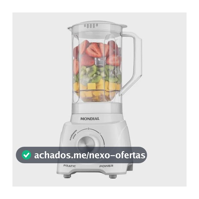 Liquidificador Mondial Pratic Power L-97-w 550w Branco Branco 110v