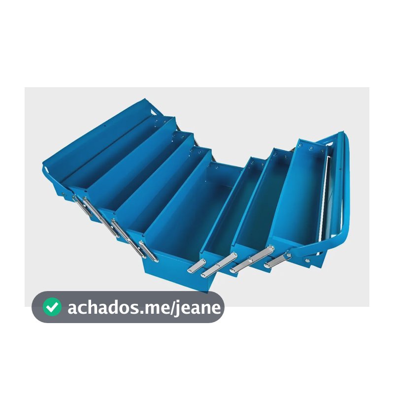 Caixa De Ferramentas Sanfonada Tramontina 7 Gavetas Azul