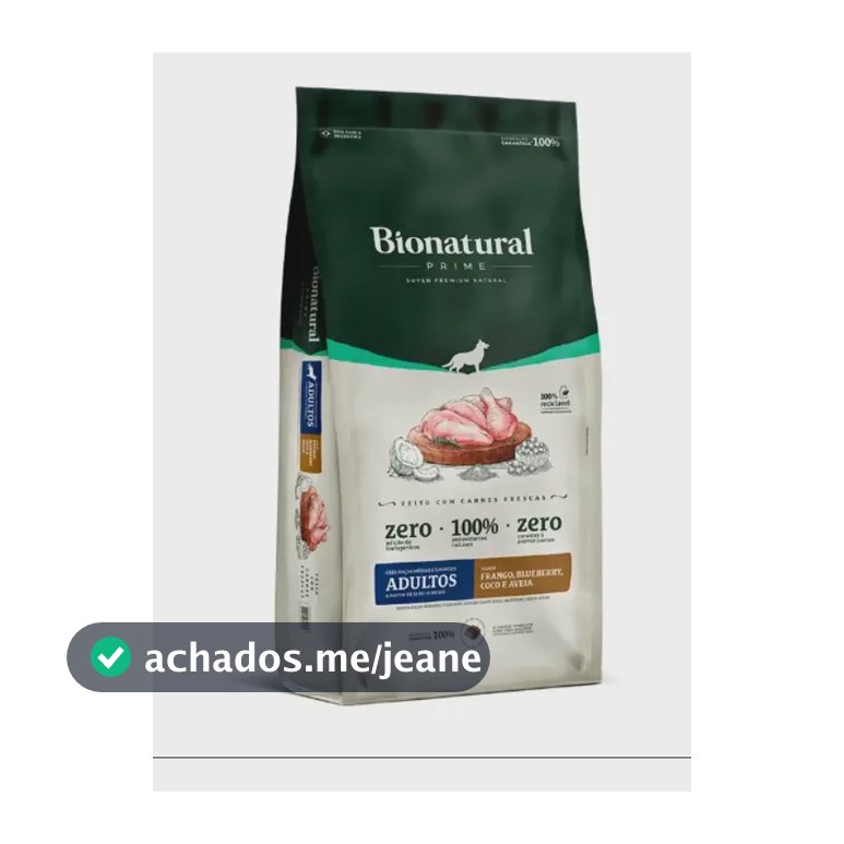 Ração Bionatural Prime Cão Adult Raças Méd Grand Fran 10,1kg