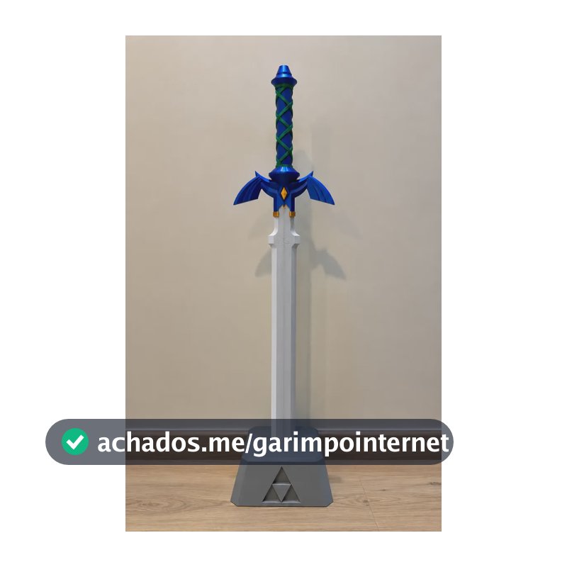 Espada De Brinquedo Master Sword Azul
