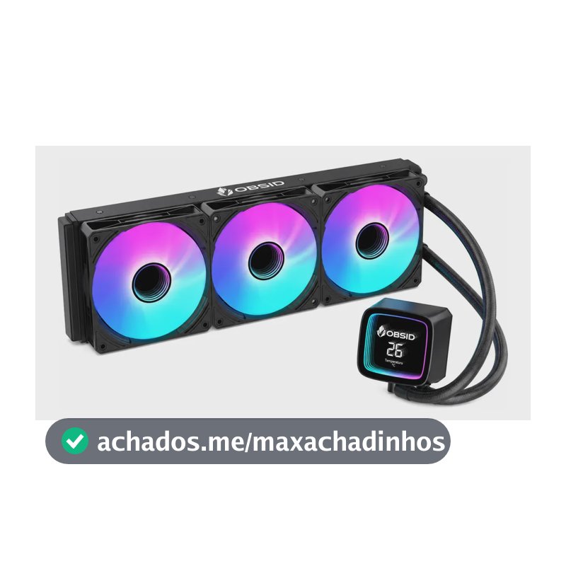 Water Cooler Obsid Pro 360 Digital Argb Amd E Intel Preto