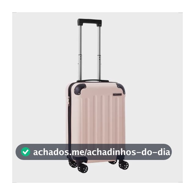 Mala De Viagem Bordo Mão Pequena 10kg Abs Cadeado 360