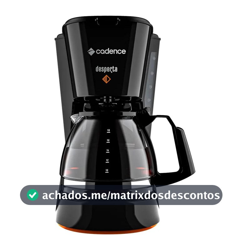 Cafeteira Elétrica Desperta Contrast Caf338 Cadence Preto