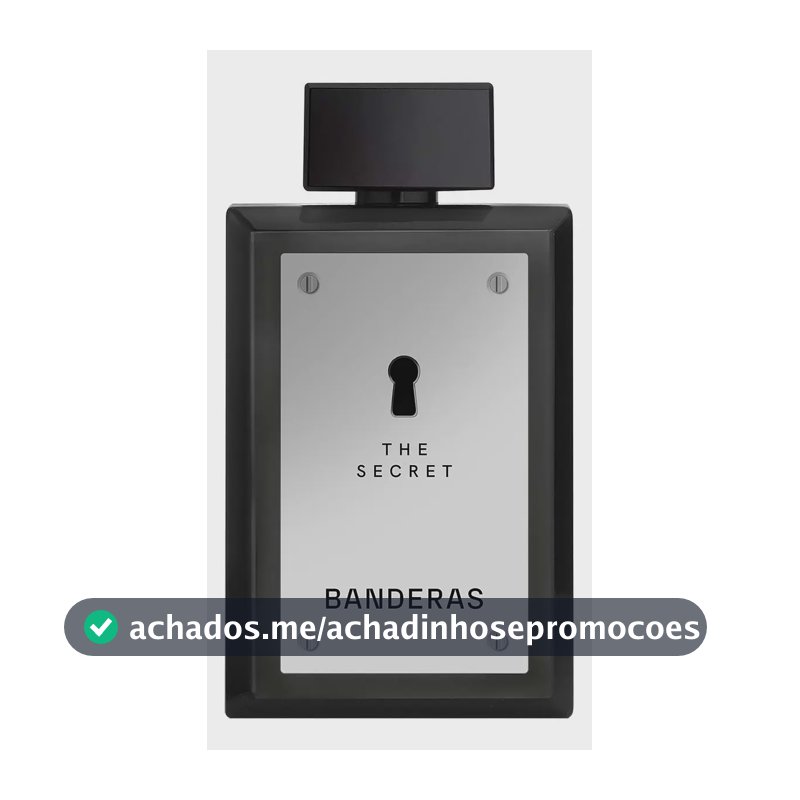 Perfume Masculino Banderas The Secret EDT 200 ml - Oriental Especiado Fresco - Perfume importado masculino de Banderas, expressa masculinidade e sensualidade.