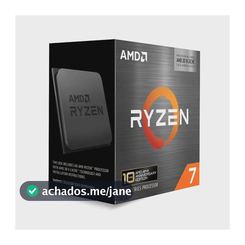 Processador Amd Ryzen 7 5800x3d, 4.5ghz Turbo,cache 96mb Am4