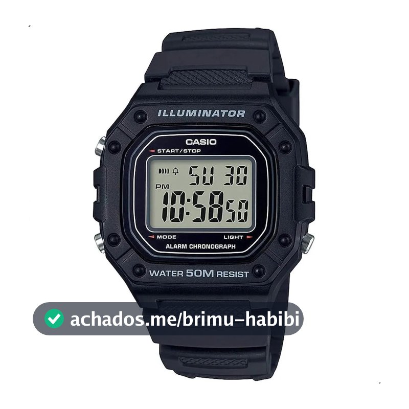 Relógio De Pulso Casio Youth W-218H-1AV