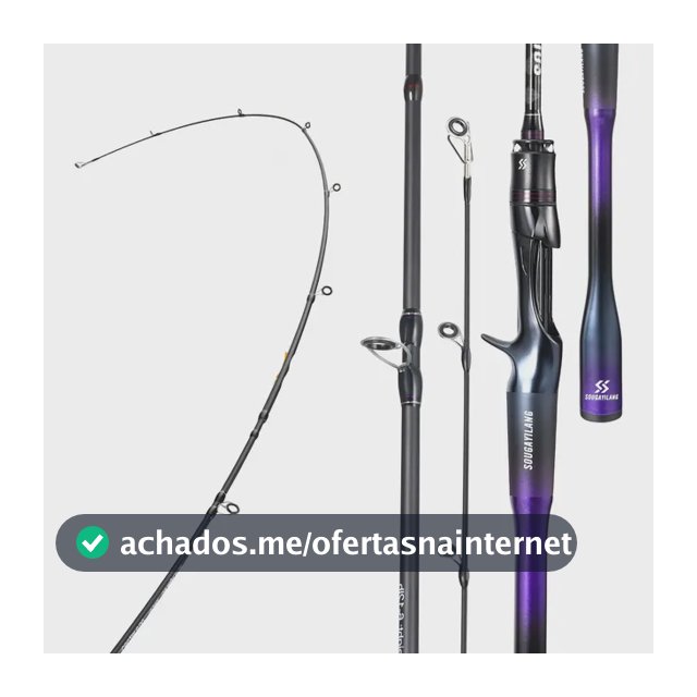 Vara De Pesca 12lb 1,8m 2 Partes Alto Carbono Sougayilang Lilás Vara Para Carretilha