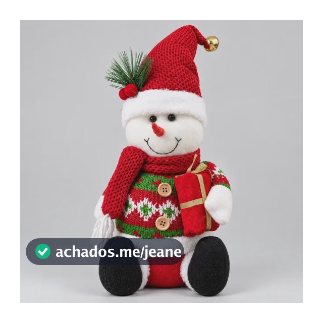 Boneco Papai Noel Natalino Decoração Natal Casa Pelucia Luxo Boneco De Neve