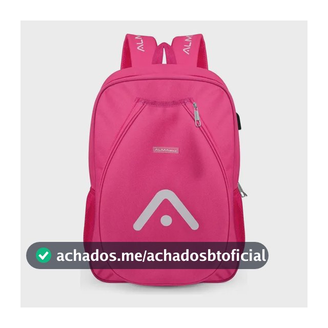 Mochila Raqueteira Beach Tennis Rosa Alma Genius
