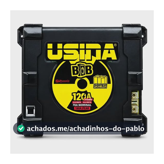 Fonte Automotiva Usina Spark 120a Bob Dynamic 12v Bivolt Preto