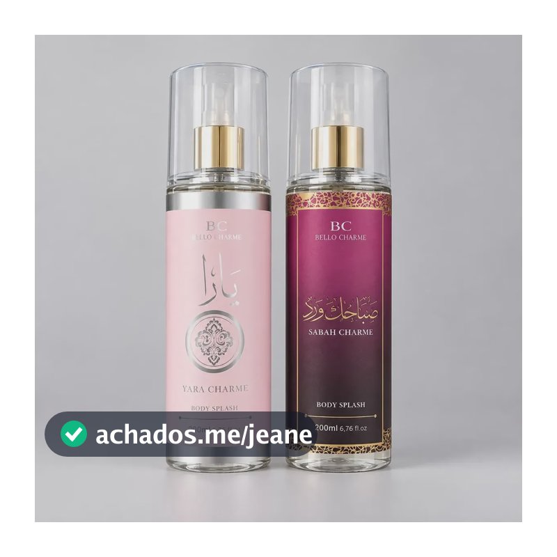Kit 2 Body Splash Feminino Yara E Sabah 200ml