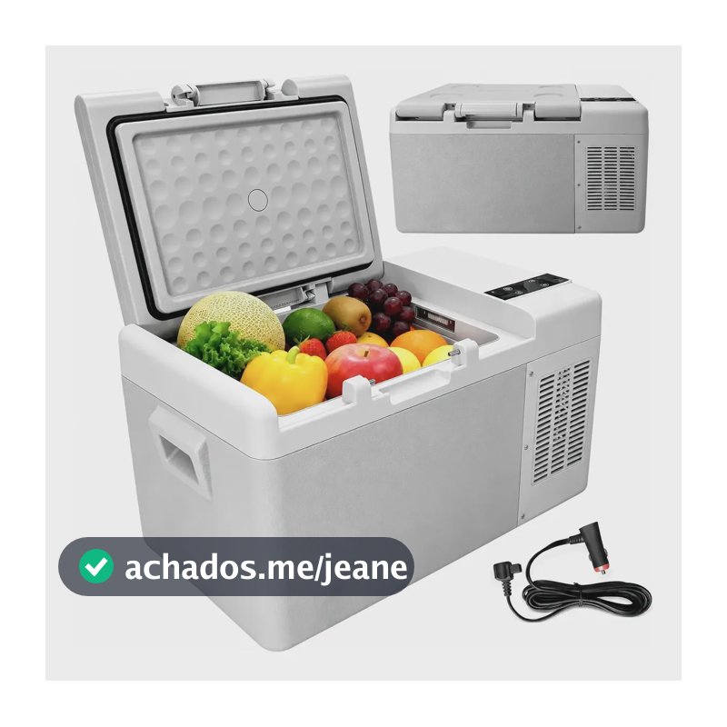 Geladeira Automotiva 20l -20°c Carro/casa 12v/24v Bivolt 127/220v