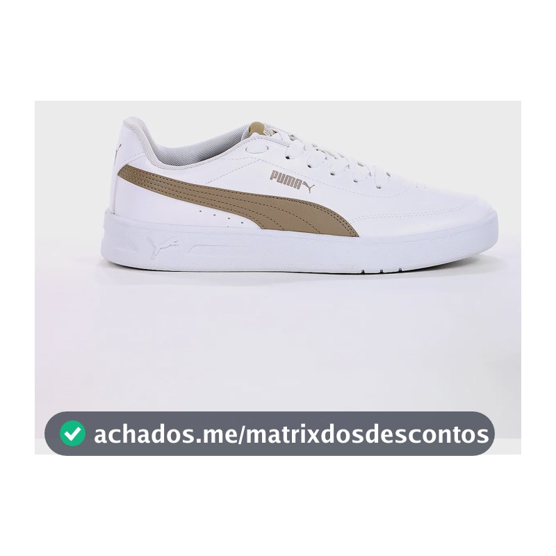 Tênis Puma Court Classic Clean Bdp E Conforto Dia A Branco Branco 42 Br