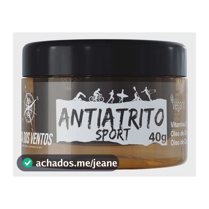 Creme Antiatrito Sport 40g Antiassaduras - Rosa Dos Ventos Neutra