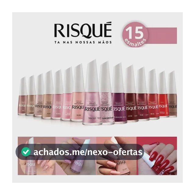 Risqué Kit Com 15 Esmaltes Novo Hipoalergênicos Atacado 8ml Variadas