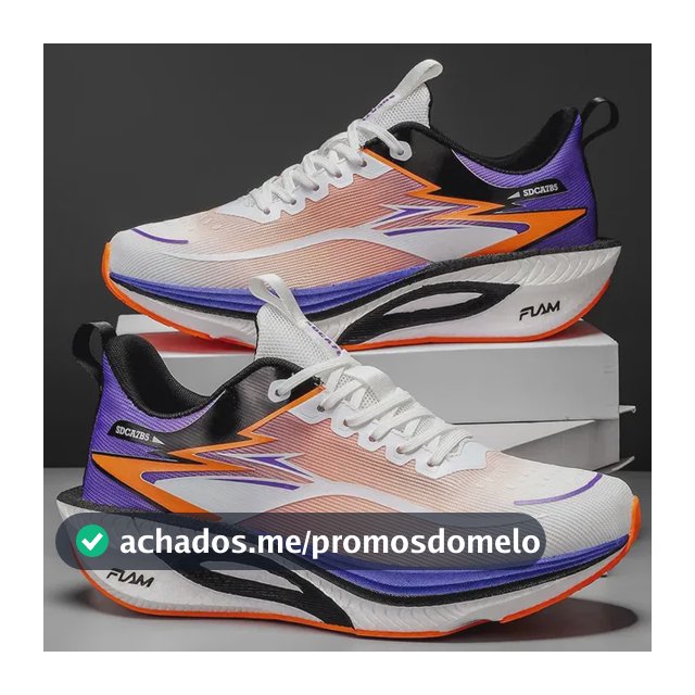 Tênis Corrida Unissex Com Placa De Carbono Solado Macio Violeta Geométrico 37