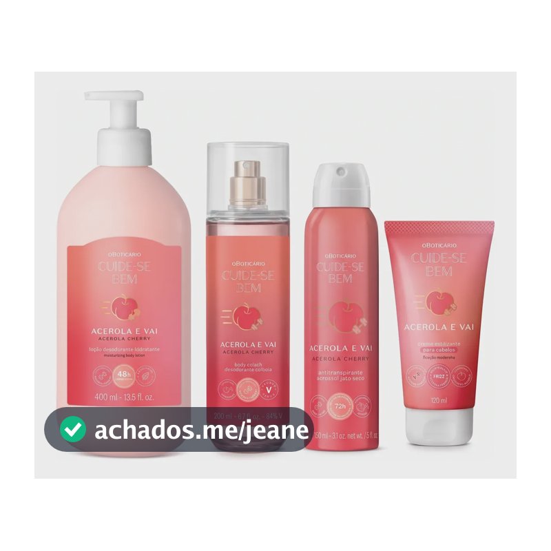Combo Cuide-se Bem Acerola E Vai (4 Itens)