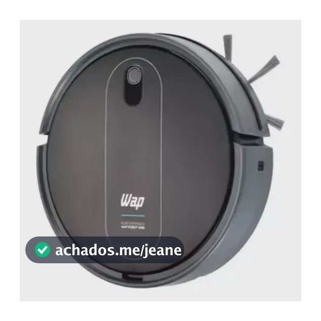 Robô Aspirador Wap W96 30w Super Slim Varre E Aspira Cor Preto