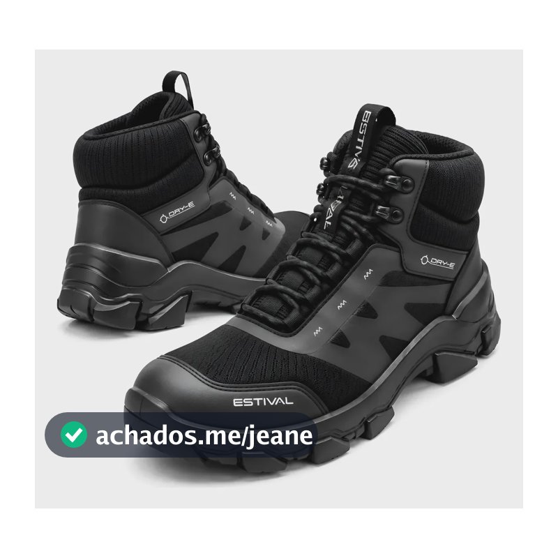 Bota Segurança Hybrid All Black Alta Qualidade Ca 47750 Epi Preto 43 Br