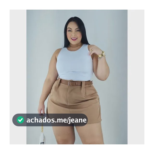 Short Saia Plus Size Alfaiataria Com Cinto Várias Cores